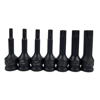 7 PCS / Set 3/8 Inch Pneumatic Pressure Batch Socket Set Tool, Specification: 7092 M Type - Hand Tool Sets by PMC Jewellery | Online Shopping South Africa | PMC Jewellery | Buy Now Pay Later Mobicred