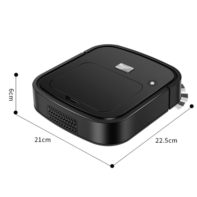 3 in 1 Smart USB Charging Sweeping Machine, Specification: Cool Black - Robot Vacuum Cleaner by PMC Jewellery | Online Shopping South Africa | PMC Jewellery | Buy Now Pay Later Mobicred