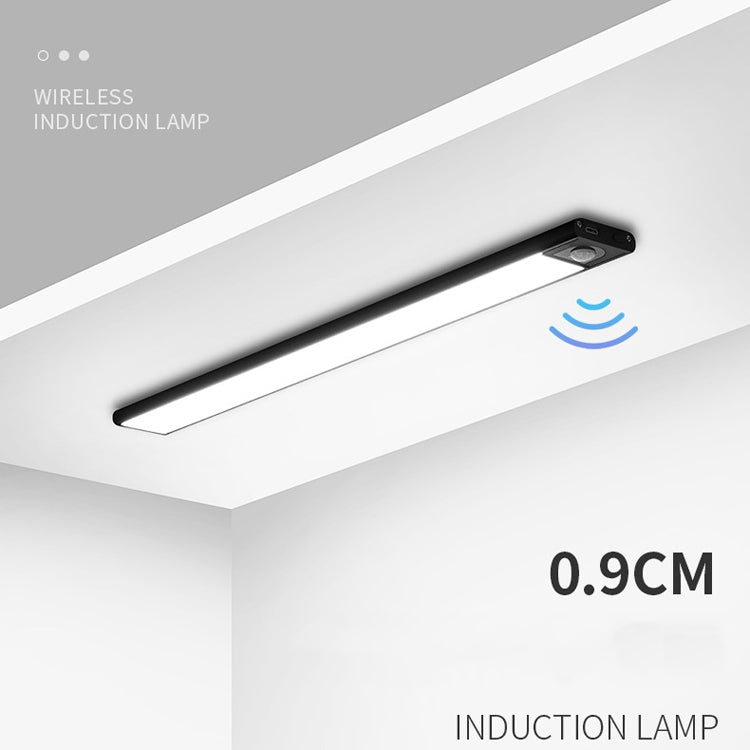 Intelligent Automatic Human Body Induction Wireless LED Lamp 60cm(Black + Warm Light) - Sensor LED Lights by PMC TechLife | Online Shopping South Africa | PMC TechLife | Buy Now Pay Later Mobicred