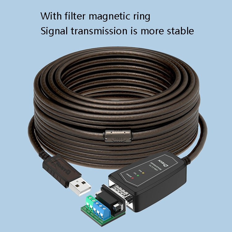DTECH DT-5019 USB to RS485 / RS422 Conversion Cable, FT232 Chip, Length: 1.5m - free shipping - PMC TechLife - Order now!