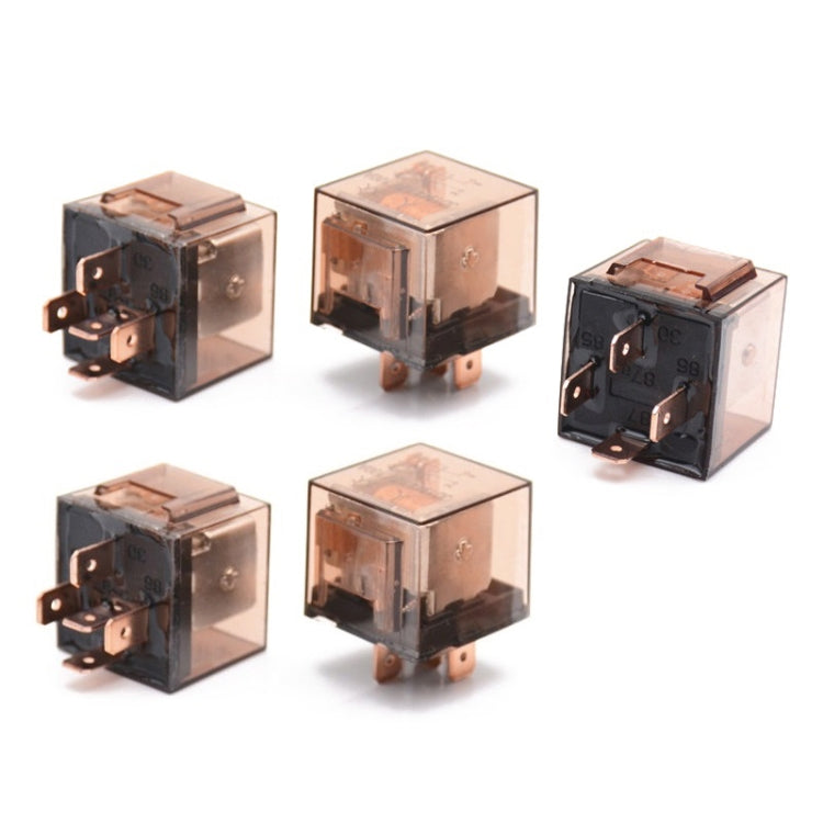 5 PCS 100A Automotive Relay With Indicator Light(24V 4 Plug 100A) - Relays by PMC Jewellery | Online Shopping South Africa | PMC Jewellery | Buy Now Pay Later Mobicred