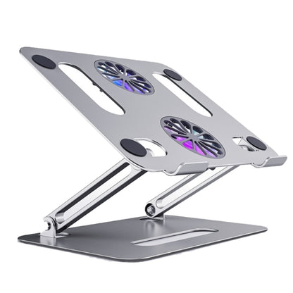 BONERUY P43F Aluminum Alloy Folding Computer Stand Notebook Cooling Stand, Colour: Silver with Type-C Cable - Cooling Pads by BONERUY | Online Shopping South Africa | PMC Jewellery | Buy Now Pay Later Mobicred