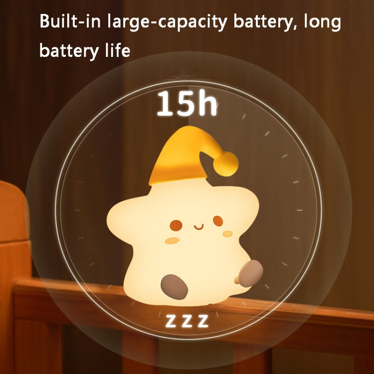 Silicone Star Colorful Bedside Night Light, Spec: Remote Control - Night Lights by PMc TechLife | Online Shopping South Africa | PMc TechLife | Buy Now Pay Later Mobicred