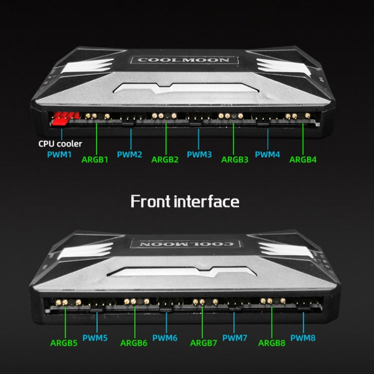 COOLMOON CM-MPAC PWM 5V ARGB Cooling Fan Remote Control For PC Case Chassis, Style: 3 in 1 Controller (White) - Others by COOLMOON | Online Shopping South Africa | PMC Jewellery | Buy Now Pay Later Mobicred