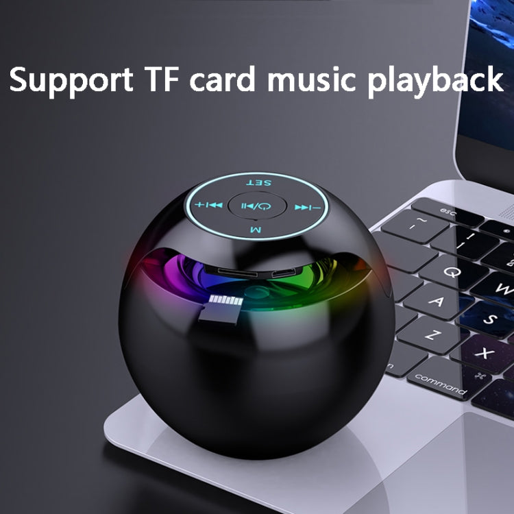 ZXL-G90 Portable Colorful Ball Bluetooth Speaker, Style: Sensor Version (Black) - Desktop Speaker by PMC TechLife | Online Shopping South Africa | PMC TechLife