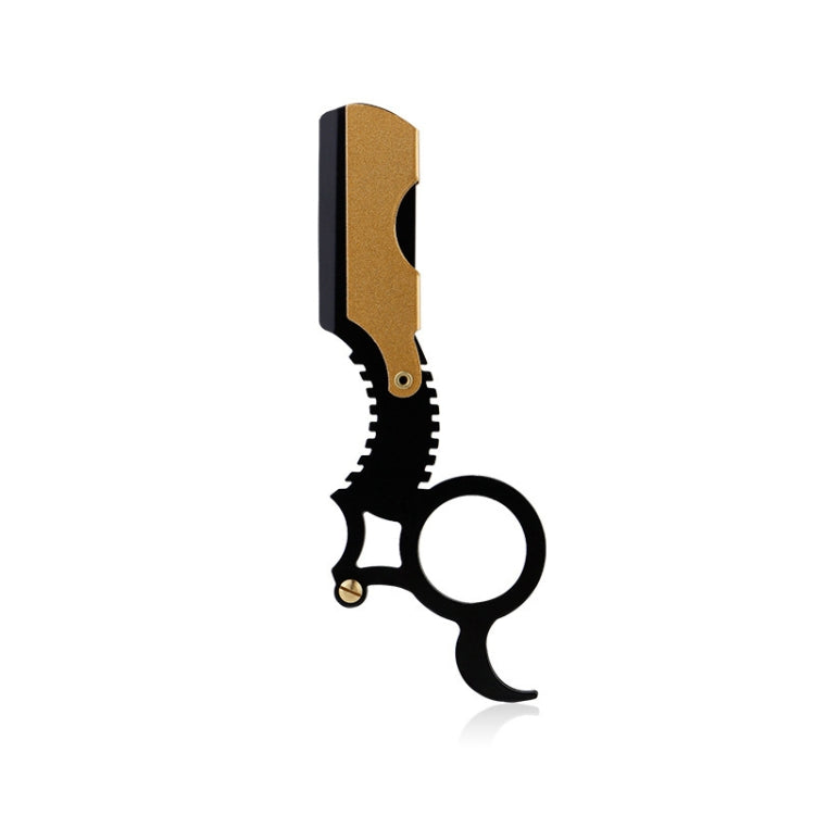 Manual Men Stainless Steel Ring Razor Without Blade(Gold) - Manual Razor by PMC TechLife | Online Shopping South Africa | PMC TechLife | Buy Now Pay Later Mobicred