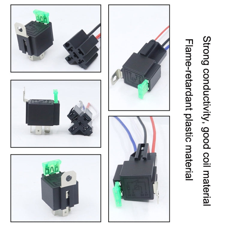 5 Sets JD2912 4 Pin Car Relay With Fuse, Rated voltage: 24V - Relays by PMC Jewellery | Online Shopping South Africa | PMC Jewellery | Buy Now Pay Later Mobicred