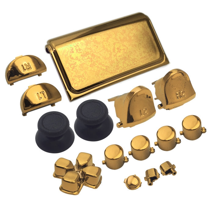 Electroplating Button Set For PS4 Slim(Gold) - PS4 Spare Parts by PMC Jewellery | Online Shopping South Africa | PMC Jewellery | Buy Now Pay Later Mobicred