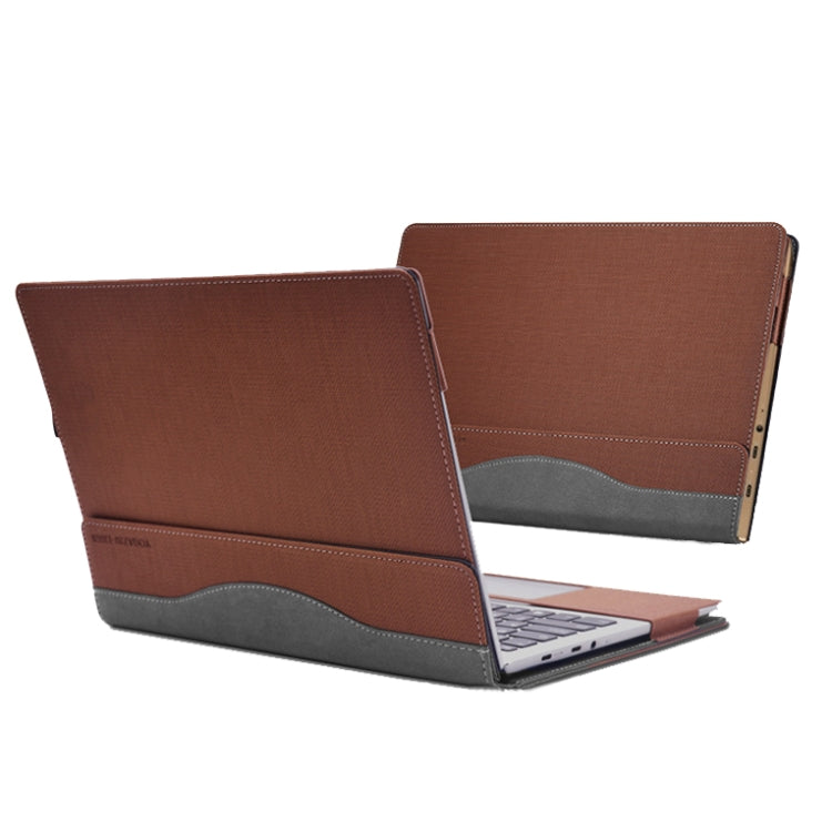 Laptop PU Leather Protective Case For Lenovo Yoga 720-15(Business Brown) - 15 inch by PMC Jewellery | Online Shopping South Africa | PMC Jewellery | Buy Now Pay Later Mobicred