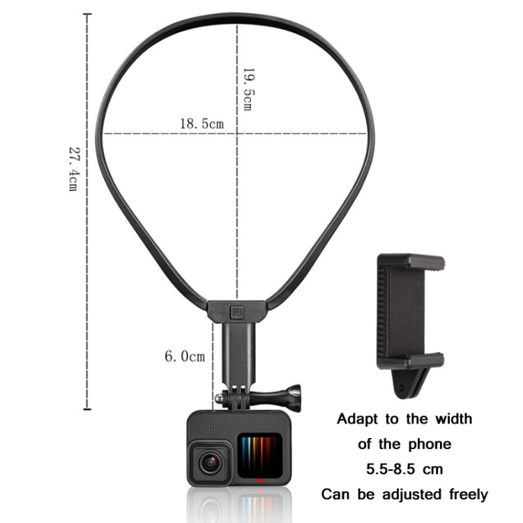 Action Camera Neck-hanging Bracket(Black) - Holder by PMC Jewellery | Online Shopping South Africa | PMC Jewellery | Buy Now Pay Later Mobicred