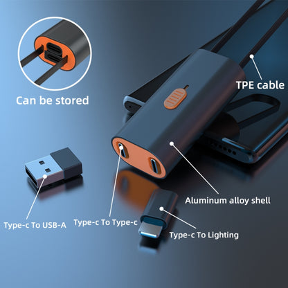 4 in 1 Retractable Fast Charging Data Cable with OTG Adapter Function - Multifunction Cable by PMC Jewellery | Online Shopping South Africa | PMC Jewellery | Buy Now Pay Later Mobicred