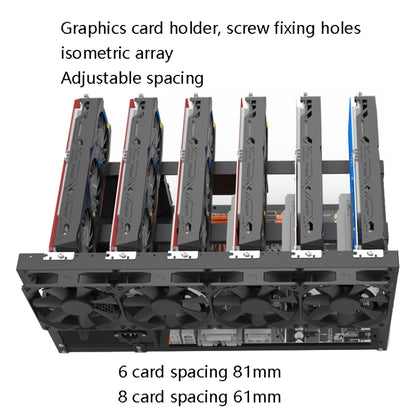 6K500 6 Graphics Card Holder Single Power - Caddies & Enclosures by PMC Jewellery | Online Shopping South Africa | PMC Jewellery | Buy Now Pay Later Mobicred