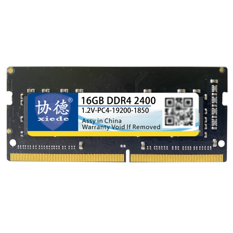 XIEDE X062 DDR4 NB 2400 Full Compatibility Notebook RAMs, Memory Capacity: 16GB - RAMs by XIEDE | Online Shopping South Africa | PMC Jewellery | Buy Now Pay Later Mobicred