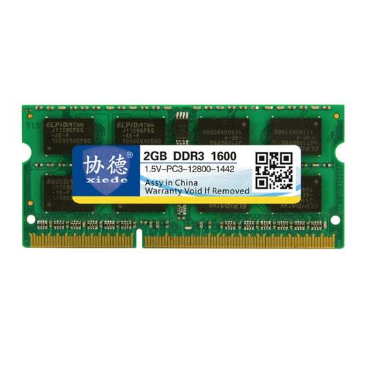 XIEDE X045 DDR3 NB 1600 Full Compatibility Notebook RAMs, Memory Capacity: 2GB - RAMs by XIEDE | Online Shopping South Africa | PMC Jewellery | Buy Now Pay Later Mobicred