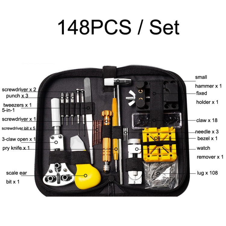 148 PCS / Set Watch Repair And Disassembly Tool Set - free shipping - PMC TechLife - Order now!