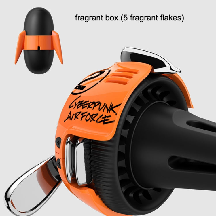 Car Air Conditioner Air Outlet Aromatherapy Small Fan(Orange) - Air Freshener by PMC TechLife | Online Shopping South Africa | PMC TechLife | Buy Now Pay Later Mobicred