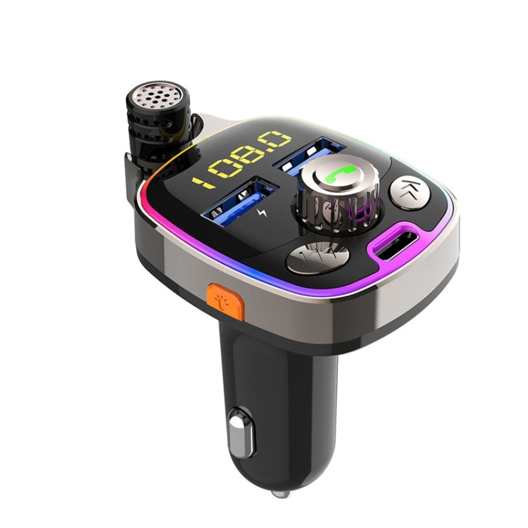 BC08 Car MP3 Bluetooth FM Transmitter With Ambient Light - Bluetooth Car Kits by PMC TechLife | Online Shopping South Africa | PMC TechLife | Buy Now Pay Later Mobicred