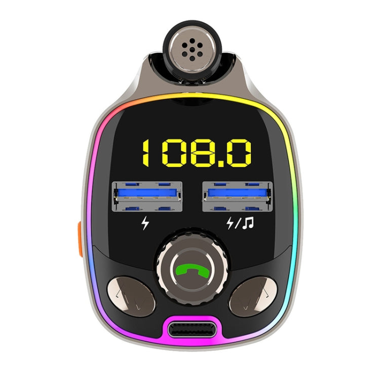 BC08 Car MP3 Bluetooth FM Transmitter With Ambient Light - Bluetooth Car Kits by PMC TechLife | Online Shopping South Africa | PMC TechLife | Buy Now Pay Later Mobicred