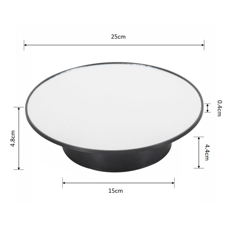 25cm USB Power Rotating Display Stand Video Shooting Props Turntable(Black+Black Velvet) -  by PMC TechLife | Online Shopping South Africa | PMC TechLife | Buy Now Pay Later Mobicred