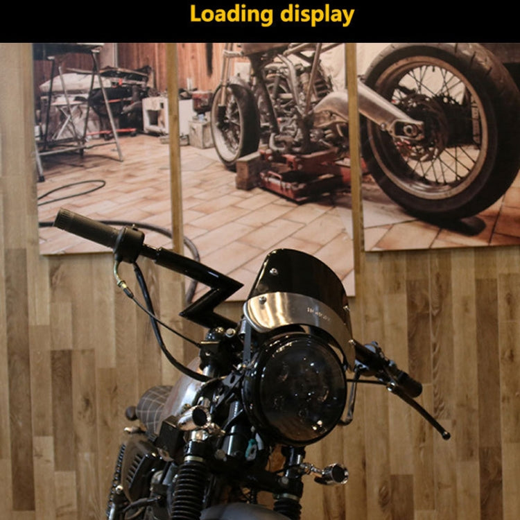 HONGPA DY-002 5-7 Inch Retro Motorcycle Modified PC Windshield(Transparent) - Others by PMC TechLife | Online Shopping South Africa | PMC TechLife | Buy Now Pay Later Mobicred