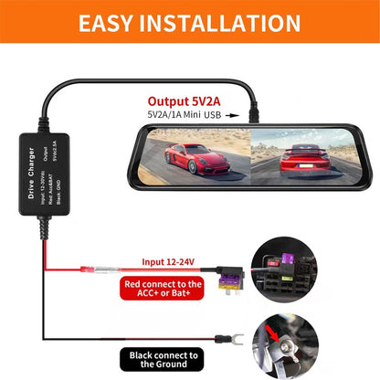 C301 12V to 5V Car ACC Takes Electricity Buck Cables, Model: Buckle + 1 x Take Appliance - Cables & Connectors by PMC Jewellery | Online Shopping South Africa | PMC Jewellery | Buy Now Pay Later Mobicred