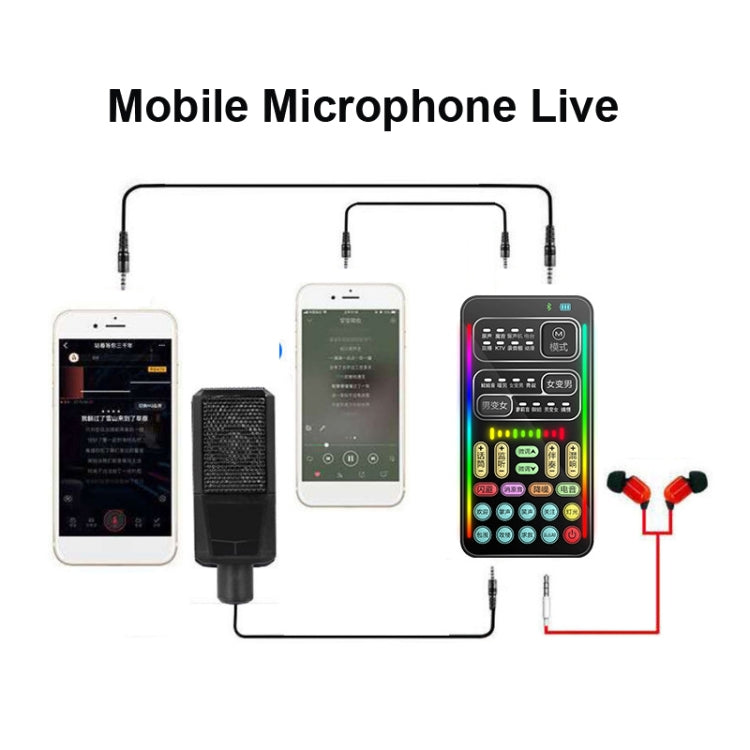 i9  Set Voice Changer Game Live Broadcast Mobile Computer Sound Card - Live Sound Effects Processors by PMC Jewellery | Online Shopping South Africa | PMC Jewellery | Buy Now Pay Later Mobicred