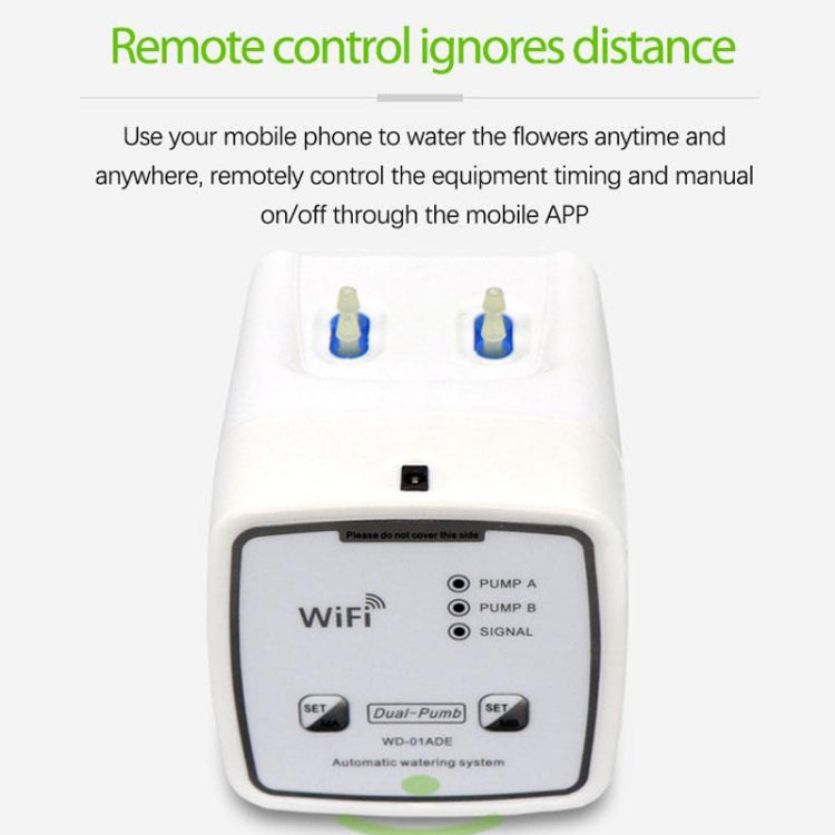 WD-01ADE WIFI Gardening Drip Irrigation Controller, Specification: Double Pump 15 Pots(AU Plug) - Watering & Irrigation by PMc TechLife | Online Shopping South Africa | PMc TechLife | Buy Now Pay Later Mobicred