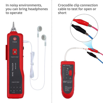 Wire Tracker Network Cable Detector RJ45 RJ11 Tester for Telephone Lines and LAN Cables - Lan Cable and Tools by PMC Jewellery | Online Shopping South Africa | PMC Jewellery | Buy Now Pay Later Mobicred