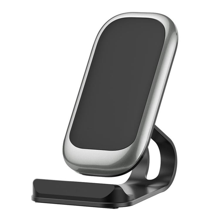 Z01 15W Multifunctional Desktop Wireless Charger with Stand Function, Spec: MCU (Silver) - Wireless Charger by PMC Jewellery | Online Shopping South Africa | PMC Jewellery | Buy Now Pay Later Mobicred