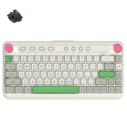 Ajazz B21 68 Keys Bluetooth Wired Mechanical Keyboard, Cable Length:1.6m(Tea Shaft) - Wired Keyboard by Ajazz | Online Shopping South Africa | PMC Jewellery | Buy Now Pay Later Mobicred