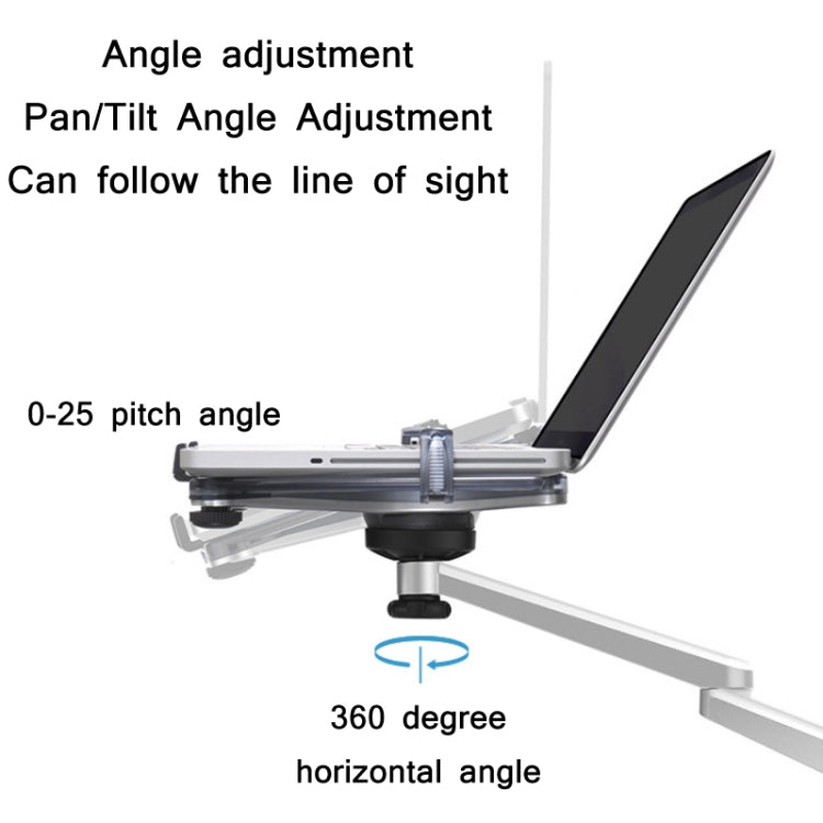 OA-7X Laptop Monitor Desktop Lifting Bracket(Silver) - Laptop Stand by PMC Jewellery | Online Shopping South Africa | PMC Jewellery | Buy Now Pay Later Mobicred