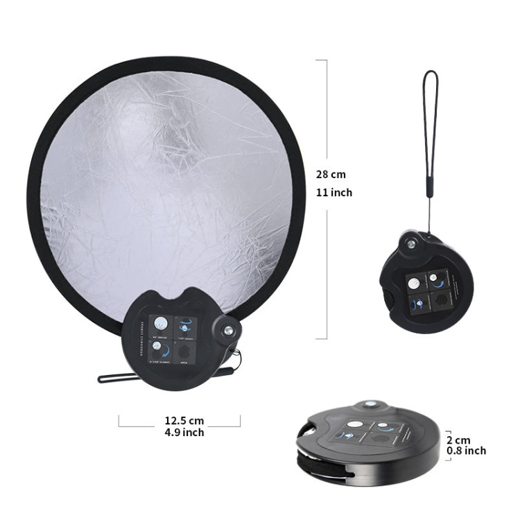 30cm Double-sided Beauty Photo Live Broadcast Fill Light Board with Storage Box(Silver White) - free shipping - PMC TechLife - Order now!
