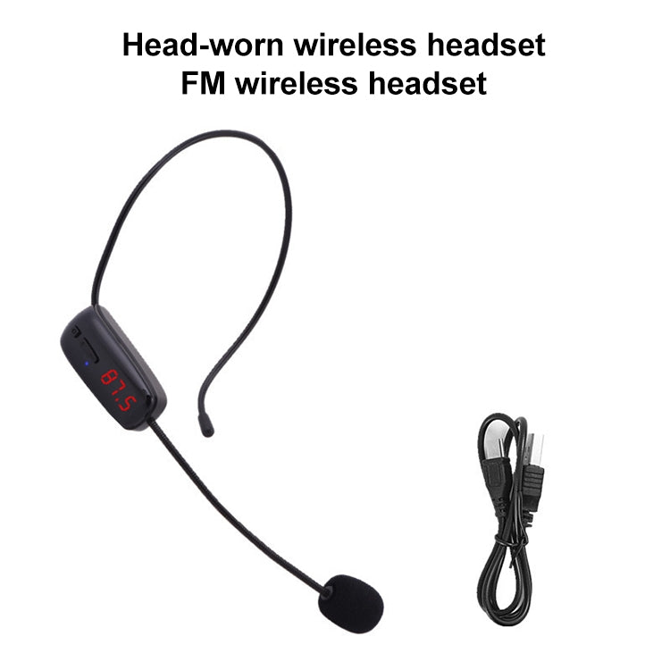 FM Microphone Wireless Headset Small Amplifier Head-Worn Microphone - Microphone by PMC TechLife | Online Shopping South Africa | PMC TechLife | Buy Now Pay Later Mobicred