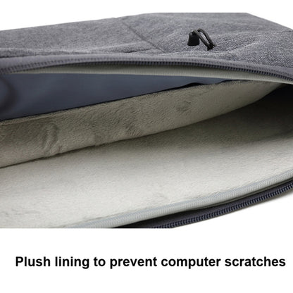 Zipper Type Polyester Business Laptop Liner Bag, Size: 15.6 Inch(Dark Gray) - 15.6 - 17 inch by PMC Jewellery | Online Shopping South Africa | PMC Jewellery | Buy Now Pay Later Mobicred