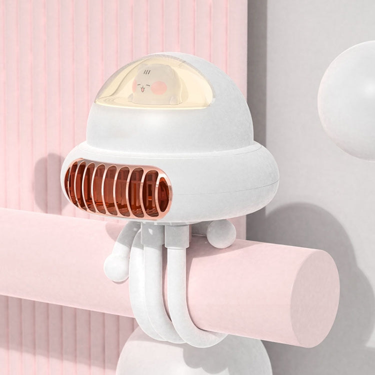 Stroller Portable Multi-Function Silent Octopus Bladeless Fan(White) - Electric Fans by PMC TechLife | Online Shopping South Africa | PMC TechLife | Buy Now Pay Later Mobicred