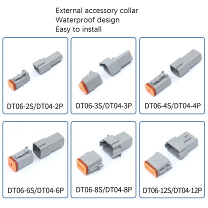 2 PCS DT04-4P / DT06-4S With Copper Car Waterproof Connector Conductive Connection Terminal - Booster Cable & Clip by PMC Jewellery | Online Shopping South Africa | PMC Jewellery | Buy Now Pay Later Mobicred