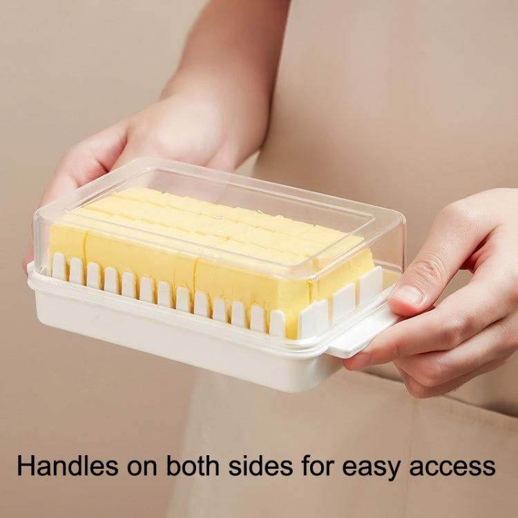 Transparent Large Capacity Butter Cut Storage Box(White) - Cutter & Peeler by PMC TechLife | Online Shopping South Africa | PMC TechLife | Buy Now Pay Later Mobicred