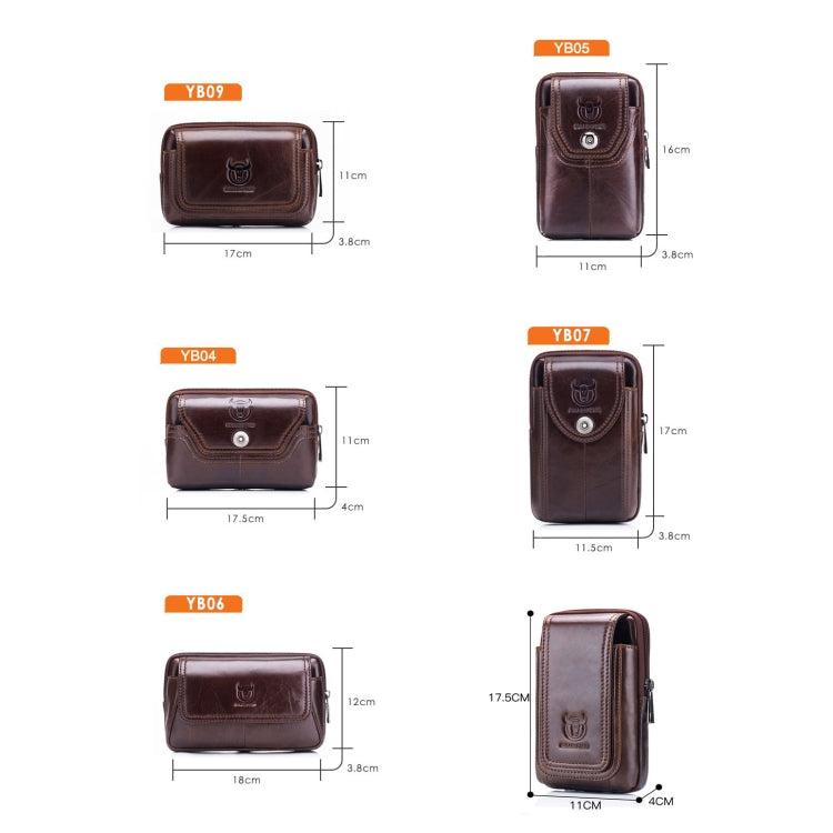 BULL CAPTAIN  Leather Multifunctional Waist Bag For Men(Black-10) - free shipping - PMC TechLife - Order now!