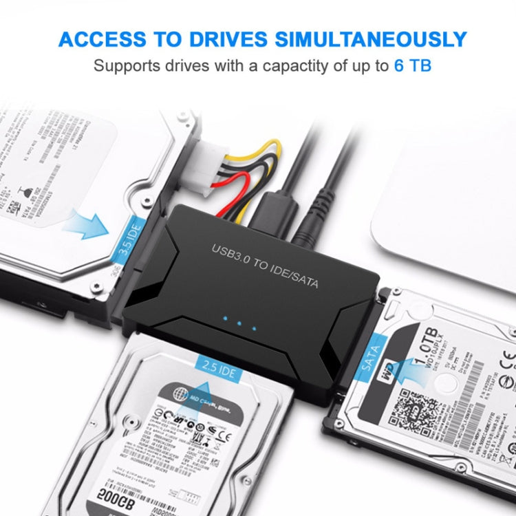 USB3.0 To SATA / IDE Easy Drive Cable External Hard Disk Adapter, Specification: AU  Plug - USB to IDE / SATA by PMC Jewellery | Online Shopping South Africa | PMC Jewellery | Buy Now Pay Later Mobicred