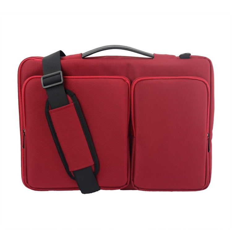 Nylon Waterproof Laptop Bag With Luggage Trolley Strap, Size: 13.3-14 inch(Red) - 14.1 inch by PMC Jewellery | Online Shopping South Africa | PMC Jewellery | Buy Now Pay Later Mobicred