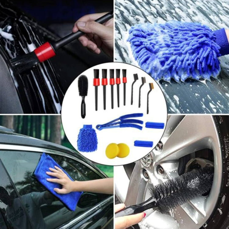 15 PCS / Set Car Cleaning Brush Wax Sponge Car Wash Tool Brush - Car washing supplies by PMC Jewellery | Online Shopping South Africa | PMC Jewellery | Buy Now Pay Later Mobicred