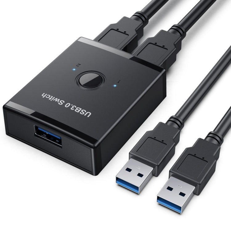 T25 2 In 1 USB3.0 Bidirectional Switch Printer Sharer Splitter(Black) - USB 3.0 HUB by PMC Jewellery | Online Shopping South Africa | PMC Jewellery | Buy Now Pay Later Mobicred