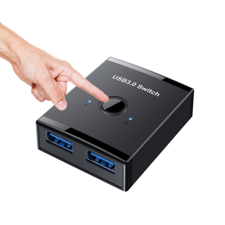 T25 2 In 1 USB3.0 Bidirectional Switch Printer Sharer Splitter(Black) - USB 3.0 HUB by PMC Jewellery | Online Shopping South Africa | PMC Jewellery | Buy Now Pay Later Mobicred