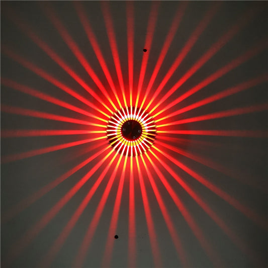 LED Aluminum Aisle Light Sunflower Corridor Lamp Decorative Light, Power source: Visible Installation 1W(Red) - Novelty Lighting by PMC Jewellery | Online Shopping South Africa | PMC Jewellery | Buy Now Pay Later Mobicred