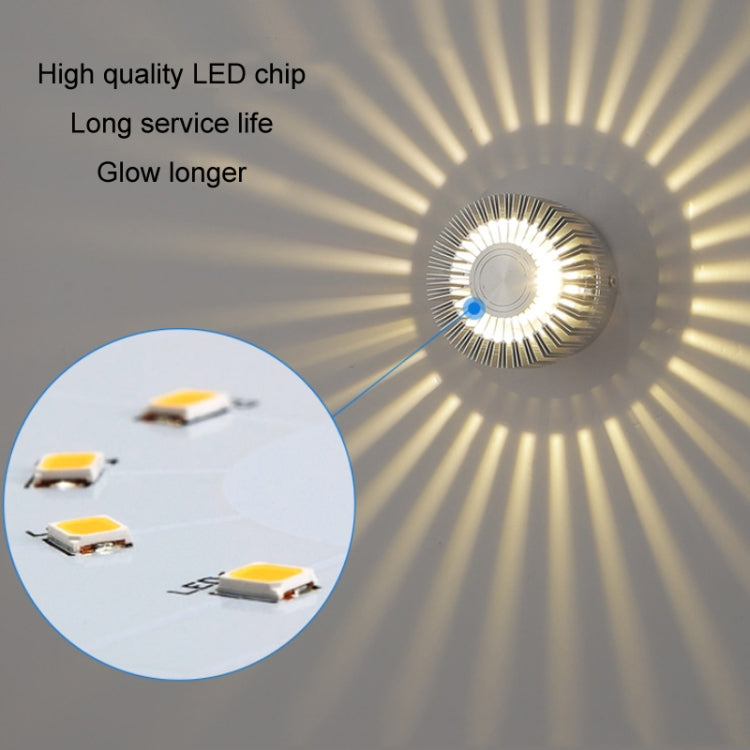 LED Aluminum Aisle Light Sunflower Corridor Lamp Decorative Light, Power source: Visible Installation 1W(Red) - Novelty Lighting by PMC TechLife | Online Shopping South Africa | PMC TechLife | Buy Now Pay Later Mobicred