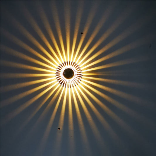 LED Aluminum Aisle Light Sunflower Corridor Lamp Decorative Light, Power source: Visible Installation 3W(Warm White) - Novelty Lighting by PMC Jewellery | Online Shopping South Africa | PMC Jewellery | Buy Now Pay Later Mobicred