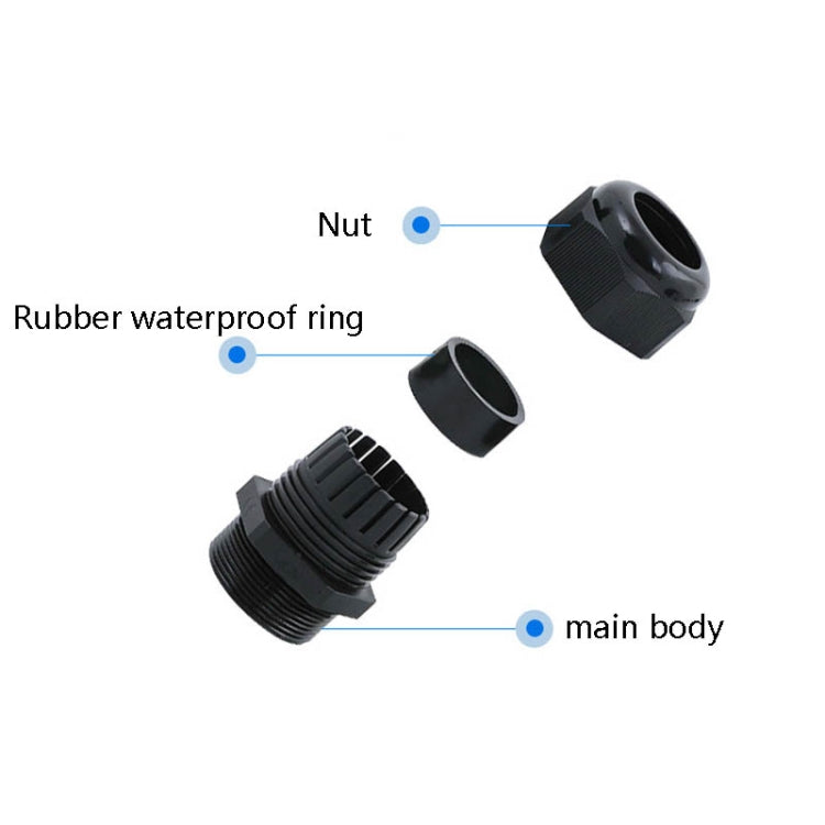 50 PCS / Box Cable Waterproof Sealed Fixed Joint(Environmentally Friendly Flame Retardant) - Connectors & Terminals by PMC TechLife | Online Shopping South Africa | PMC TechLife | Buy Now Pay Later Mobicred