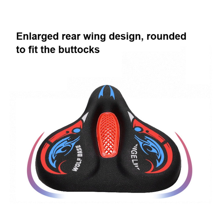 Bicycle Seat Cover Thickened Silicone Shock-absorbing Saddle Cover(Orange) - Bicycle Saddle by PMc TechLife | Online Shopping South Africa | PMc TechLife | Buy Now Pay Later Mobicred