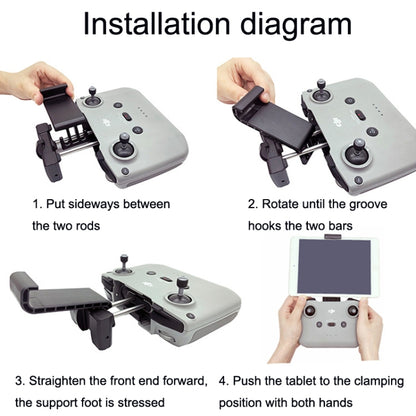 RC Tablet Extension Bracket For DJI Mavic 3 / Air 2 / Air 2S / Mini 2, Style: Large+Type-c Line - Holder Series by PMC Jewellery | Online Shopping South Africa | PMC Jewellery | Buy Now Pay Later Mobicred