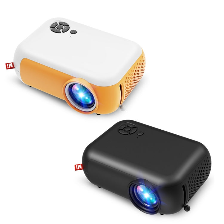 A10 480x360 Pixel Projector Support 1080P Projector ,Style: Basic Model  White Yellow (EU Plug) - Mini Projector by null | Online Shopping South Africa | PMC Jewellery | Buy Now Pay Later Mobicred